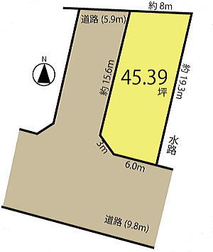 福井市三郎丸町　売買土地物件平面図