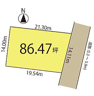 福井市三郎丸一丁目1207番　売買土地物件平面図